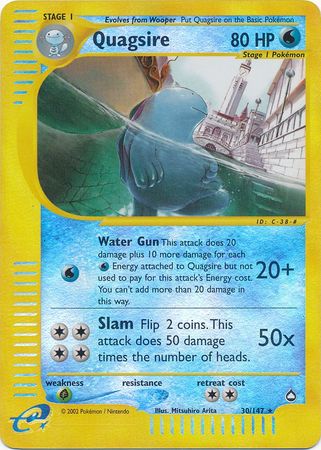 Quagsire - 30/147 - Rare Reverse Holo