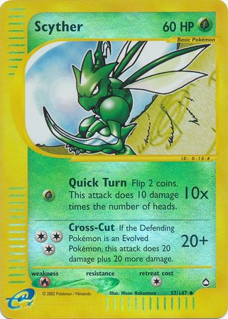 Scyther 57 147 Uncommon Reverse Holo Scyther 57 147 Uncommon Reverse Holo