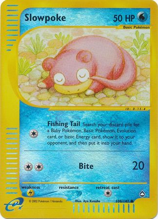 Slowpoke - Aquapolis Reverse Holo - Pokemon | TrollAndToad