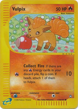 Vulpix 116 147 Common Reverse Holo Vulpix 116 147 Common Reverse Holo