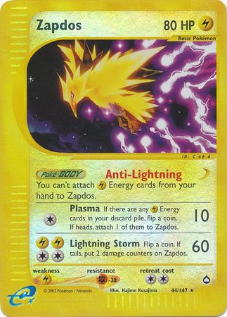 Zapdos - 44/147 - Rare Reverse Holo