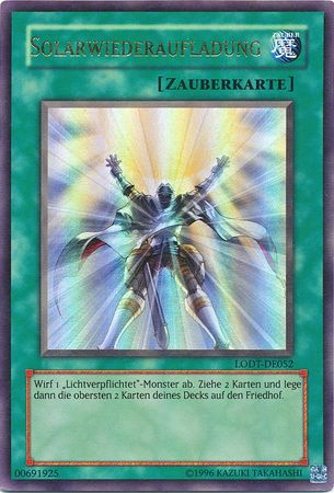 Solarwiederaufladung LODT DE052 Ultra Rare Unlimited German Yugioh Cards Solarwiederaufladung LODT DE052 Ultra Rare Unlimited German Yugioh Cards