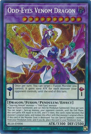 BLLR-EN001 - NM//Mint ODD-EYES LANCER DRAGON Yu-Gi-Oh Card ultra rare holo