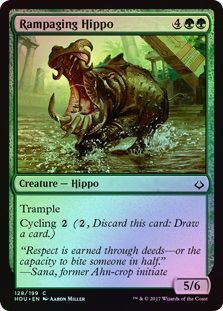 Rampaging Hippo 128 199 Foil Rampaging Hippo 128 199 Foil
