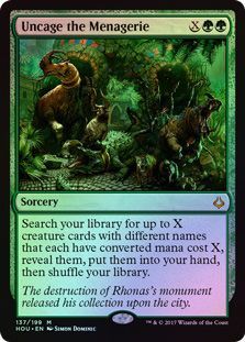 Uncage the Menagerie 137 199 Foil Hour of Devastation Foil Singles Uncage the Menagerie 137 199 Foil Hour of Devastation Foil Singles