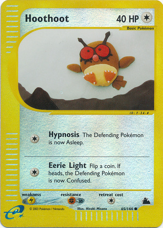Hoothoot 65 144 Common Reverse Holo Skyridge Reverse Holo Singles Hoothoot 65 144 Common Reverse Holo Skyridge Reverse Holo Singles