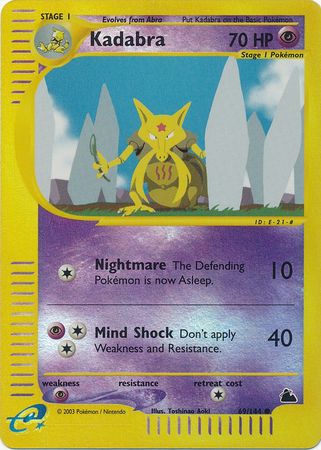 Kadabra 69 144 Common Reverse Holo Skyridge Reverse Holo Singles Kadabra 69 144 Common Reverse Holo Skyridge Reverse Holo Singles