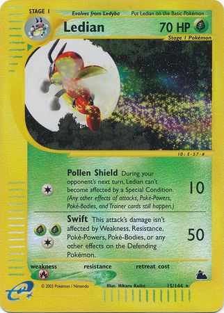 Ledian 15 144 Rare Reverse Holo Ledian 15 144 Rare Reverse Holo