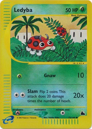 Ledyba 73 144 Common Reverse Holo Skyridge Reverse Holo Singles Ledyba 73 144 Common Reverse Holo Skyridge Reverse Holo Singles
