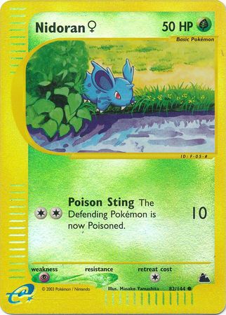 Nidoran f 82 144 Common Reverse Holo Nidoran f 82 144 Common Reverse Holo