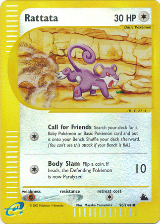 Rattata 90 144 Common Reverse Holo Rattata 90 144 Common Reverse Holo