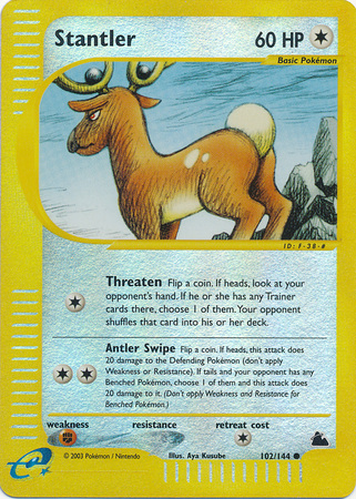 Stantler 102 144 Common Reverse Holo Stantler 102 144 Common Reverse Holo