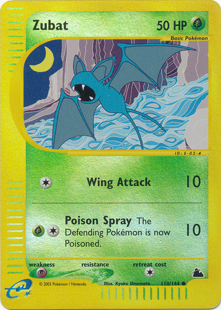 Zubat 118 144 Common Reverse Holo Zubat 118 144 Common Reverse Holo