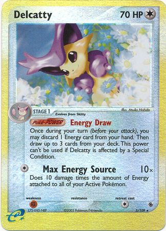 Delcatty 5 109 Holo Rare Reverse Holo Ex Ruby Sapphire Reverse Holo Singles Delcatty 5 109 Holo Rare Reverse Holo Ex Ruby Sapphire Reverse Holo Singles