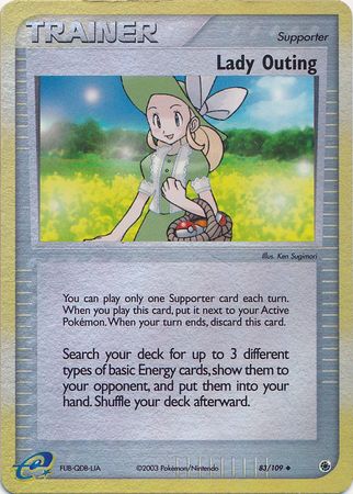 Lady Outing 83 109 Uncommon Reverse Holo Ex Ruby Sapphire Reverse Holo Singles Lady Outing 83 109 Uncommon Reverse Holo Ex Ruby Sapphire Reverse Holo Singles