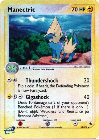 Manectric 39 109 Uncommon Reverse Holo Ex Ruby Sapphire Reverse Holo Singles Manectric 39 109 Uncommon Reverse Holo Ex Ruby Sapphire Reverse Holo Singles