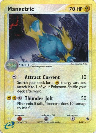 Manectric 9 109 Holo Rare Reverse Holo Manectric 9 109 Holo Rare Reverse Holo