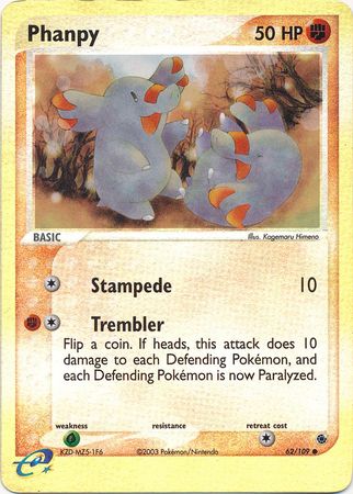 Phanpy 62 109 Common Reverse Holo Phanpy 62 109 Common Reverse Holo