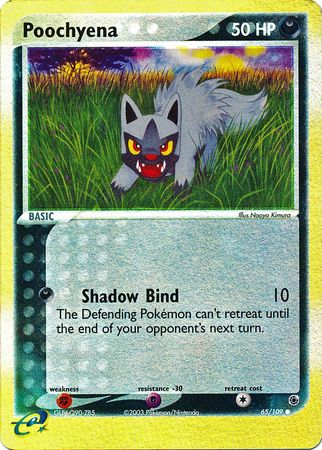 Poochyena 65 109 Common Reverse Holo Poochyena 65 109 Common Reverse Holo