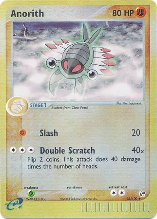 Anorith 28 100 Uncommon Reverse Holo Anorith 28 100 Uncommon Reverse Holo