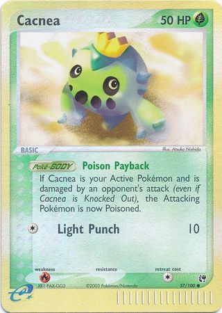Cacnea 57 100 Common Reverse Holo Ex Sandstorm Reverse Holo Singles Cacnea 57 100 Common Reverse Holo Ex Sandstorm Reverse Holo Singles