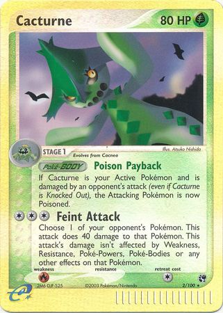 Cacturne 2 100 Holo Rare Reverse Holo Cacturne 2 100 Holo Rare Reverse Holo