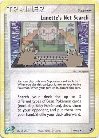 Lanette s Net Search 87 100 Uncommon Reverse Holo Lanette s Net Search 87 100 Uncommon Reverse Holo