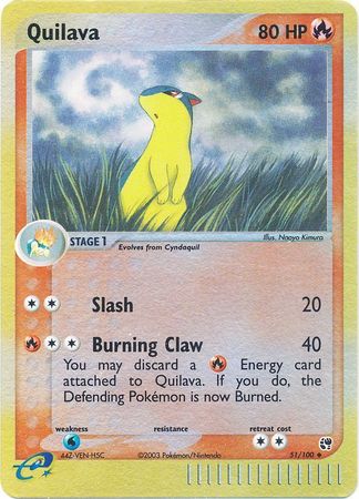 Quilava 51 100 Uncommon Reverse Holo Quilava 51 100 Uncommon Reverse Holo