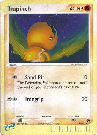 Trapinch 82 100 Common Reverse Holo Trapinch 82 100 Common Reverse Holo