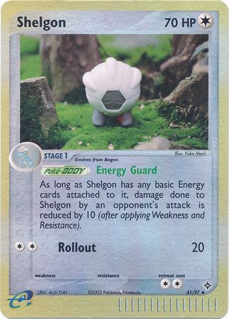 Shelgon 41 97 Uncommon Reverse Holo Shelgon 41 97 Uncommon Reverse Holo