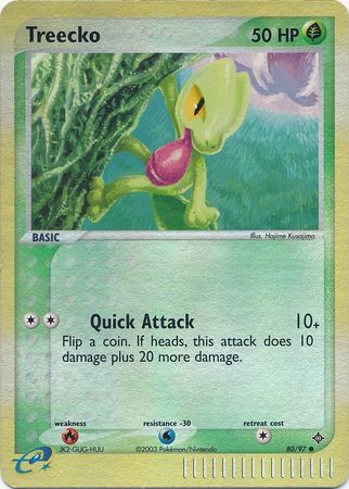 Treecko 80 97 Common Reverse Holo Ex Dragon Reverse Holo Singles Treecko 80 97 Common Reverse Holo Ex Dragon Reverse Holo Singles