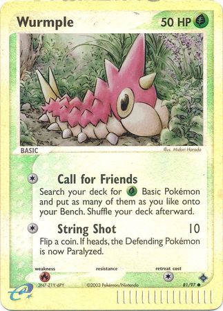 Wurmple 81 97 Common Reverse Holo Wurmple 81 97 Common Reverse Holo