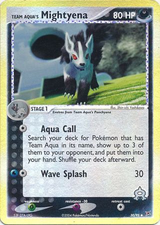 Team Aqua s Mightyena 30 95 Uncommon Reverse Holo Team Aqua s Mightyena 30 95 Uncommon Reverse Holo