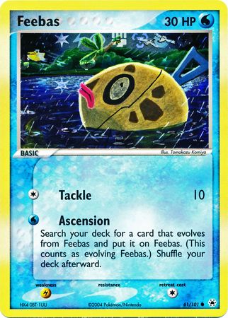 Feebas 61 101 Common Reverse Holo Ex Hidden Legends Reverse Holo Singles Feebas 61 101 Common Reverse Holo Ex Hidden Legends Reverse Holo Singles
