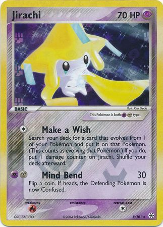 Jirachi - 8/101 - Holo Rare Reverse Holo