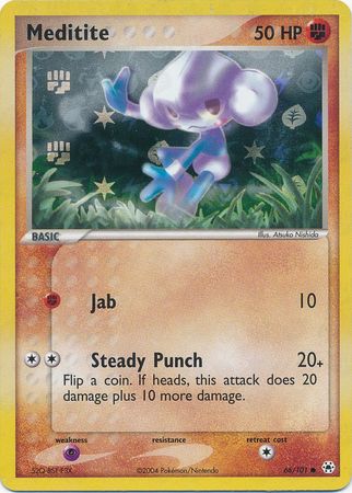 Meditite 66 101 Common Reverse Holo Ex Hidden Legends Reverse Holo Singles Meditite 66 101 Common Reverse Holo Ex Hidden Legends Reverse Holo Singles
