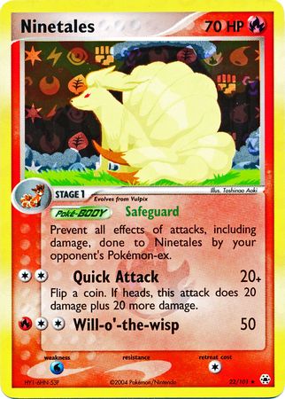 Ninetales - 22/101 - Rare Reverse Holo