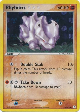 Rhyhorn 70 101 Common Reverse Holo Ex Hidden Legends Reverse Holo Singles Rhyhorn 70 101 Common Reverse Holo Ex Hidden Legends Reverse Holo Singles