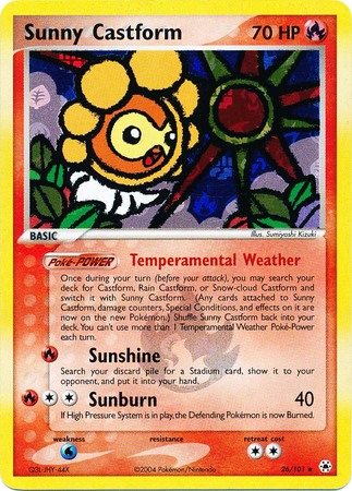 Sunny Castform 26 101 Rare Reverse Holo Ex Hidden Legends Reverse Holo Singles Sunny Castform 26 101 Rare Reverse Holo Ex Hidden Legends Reverse Holo Singles