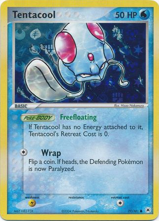 Tentacool 77 101 Common Reverse Holo Tentacool 77 101 Common Reverse Holo