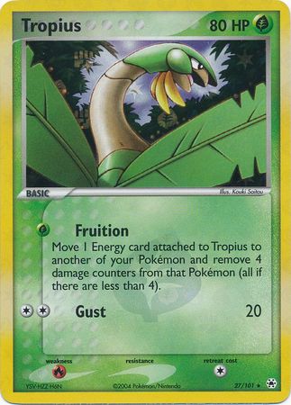 Tropius 27 101 Rare Reverse Holo Ex Hidden Legends Reverse Holo Singles Tropius 27 101 Rare Reverse Holo Ex Hidden Legends Reverse Holo Singles