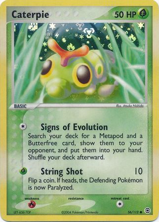 Caterpie 56 112 Common Reverse Holo Caterpie 56 112 Common Reverse Holo
