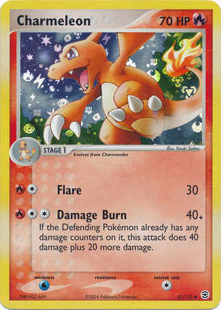 Charmeleon - 31/112 - Uncommon Reverse Holo