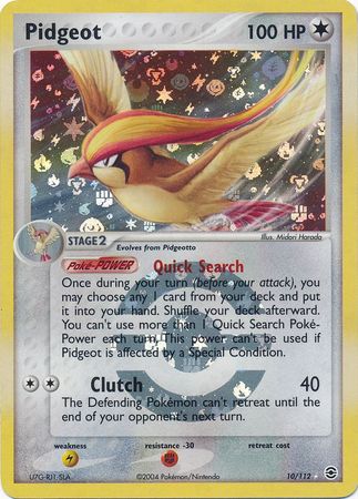 Pokemon EX FireRed & LeafGreen FRLG Reverse Holo Foil Farfetch'd 23/112 PSA  7