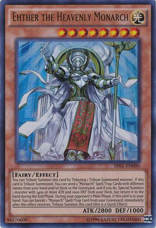 SR01-EN000-1st Edition Playset Ehther The Heavenly Monarch x 3 Ultra 