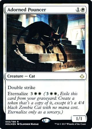 Adorned Pouncer Prerelease Promo Magic The Gathering Promo Cards Adorned Pouncer Prerelease Promo Magic The Gathering Promo Cards
