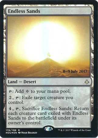 Endless Sands 176 199 HOU Prerelease Foil Promo Magic The Gathering Promo Cards Endless Sands 176 199 HOU Prerelease Foil Promo Magic The Gathering Promo Cards
