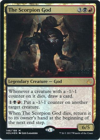 The Scorpion God 146 199 HOU Prerelease Foil Promo Magic The Gathering Promo Cards The Scorpion God 146 199 HOU Prerelease Foil Promo Magic The Gathering Promo Cards