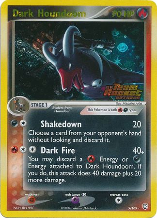 Dark Houndoom 5 109 Holo Rare Reverse Holo Ex Team Rocket Returns Reverse Holo Singles Dark Houndoom 5 109 Holo Rare Reverse Holo Ex Team Rocket Returns Reverse Holo Singles