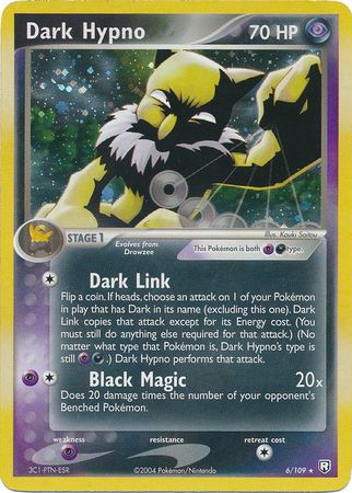 Dark Hypno 6 109 Holo Rare Reverse Holo Dark Hypno 6 109 Holo Rare Reverse Holo